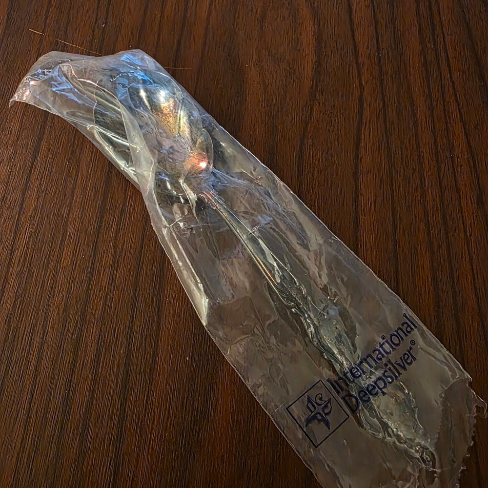 International DeepSilver Wakefield Silverplate Scalloped Sugar Shell Spoon